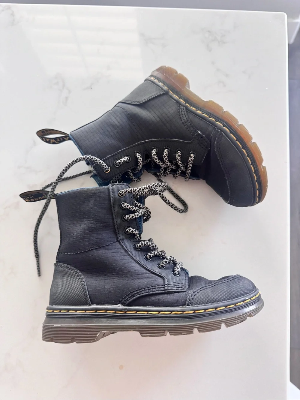 Dr. Martens Kids Waterproof Black Boots US Size 12
